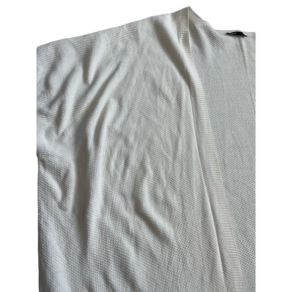 Women’s Fame Oversized Knee-Length Short Sleeve Cream Duster OSFA - Picture 2 of 9